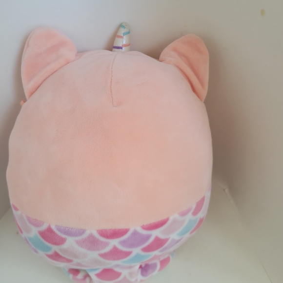 Squishmallow Mitzie Mermaid 10" Caticorn Pink and Rainbow Colored - Picture 3 of 5